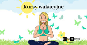 Kobieta w sportowym stroju na łące, promuje kursy wakacyjne ChemMaster