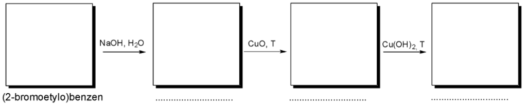 schemat reakcji oraz nazwy systematyczne dla próby trommera i tollensa - zadanie.3