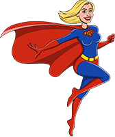 Sonia Radosz w przebraniu Superman